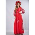 Embroidered Boho Maxi Dress "Fortune" Red